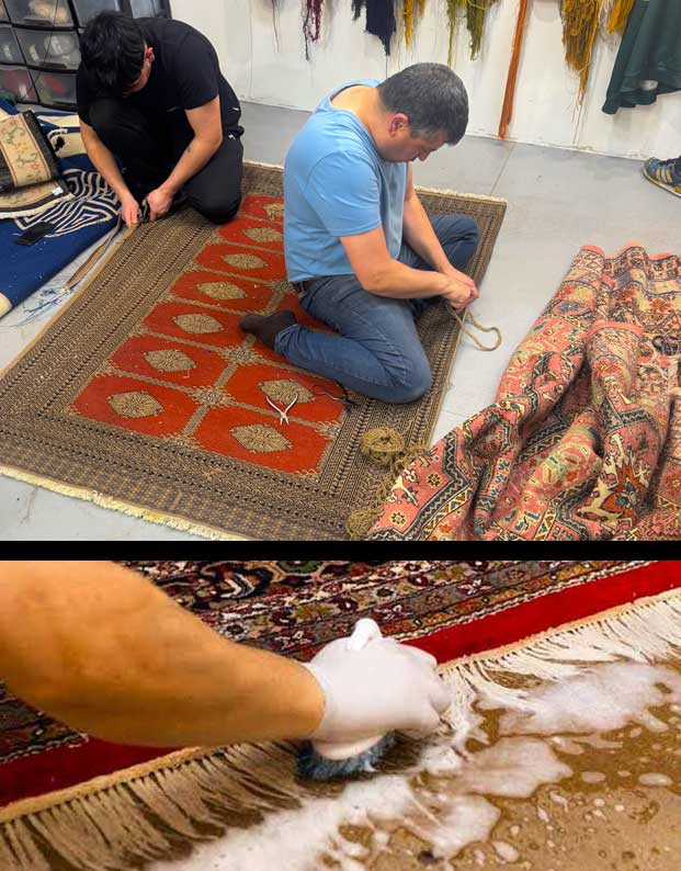 L’Atelier d’Édouard : Spécialistes en nettoyage, restauration de tapis, achat et vente de tapis depuis deux générations dans toute la France.  Nettoyage de tapis, ravivement des couleurs ... dans toute la France. Artisanat et Savoir-Faire au Service de Vos Tapis : Nettoyage de tapis : dépoussiérage en profondeur, fixation des couleurs des tapis anciens, nettoyage artisanal à la main, désinfection naturelle, séchage contrôlé, inspection finale du tapis. Restauration et réparation de tapis : Réparation des lisières, restauration des franges, traitement des trames. Traitement anti-insectes de vos tapis . Intervention dans toute la France